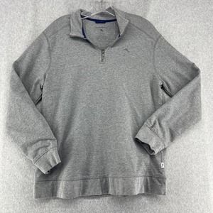 Tommy Bahama 1/4 Zip Pullover Men's Extra Large Sweatshirt Long Sleeve Grey